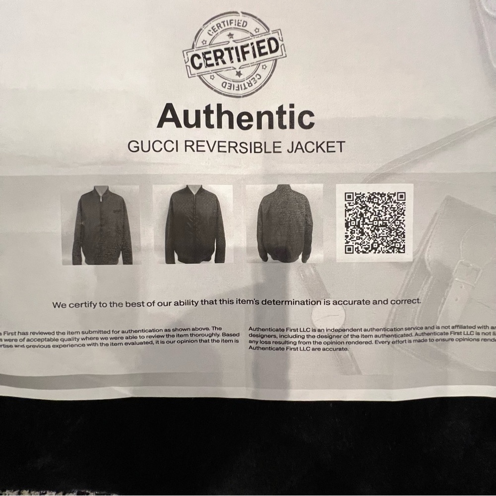 Authentic Gucci Reversible Lightweight Bomber Men… - image 14